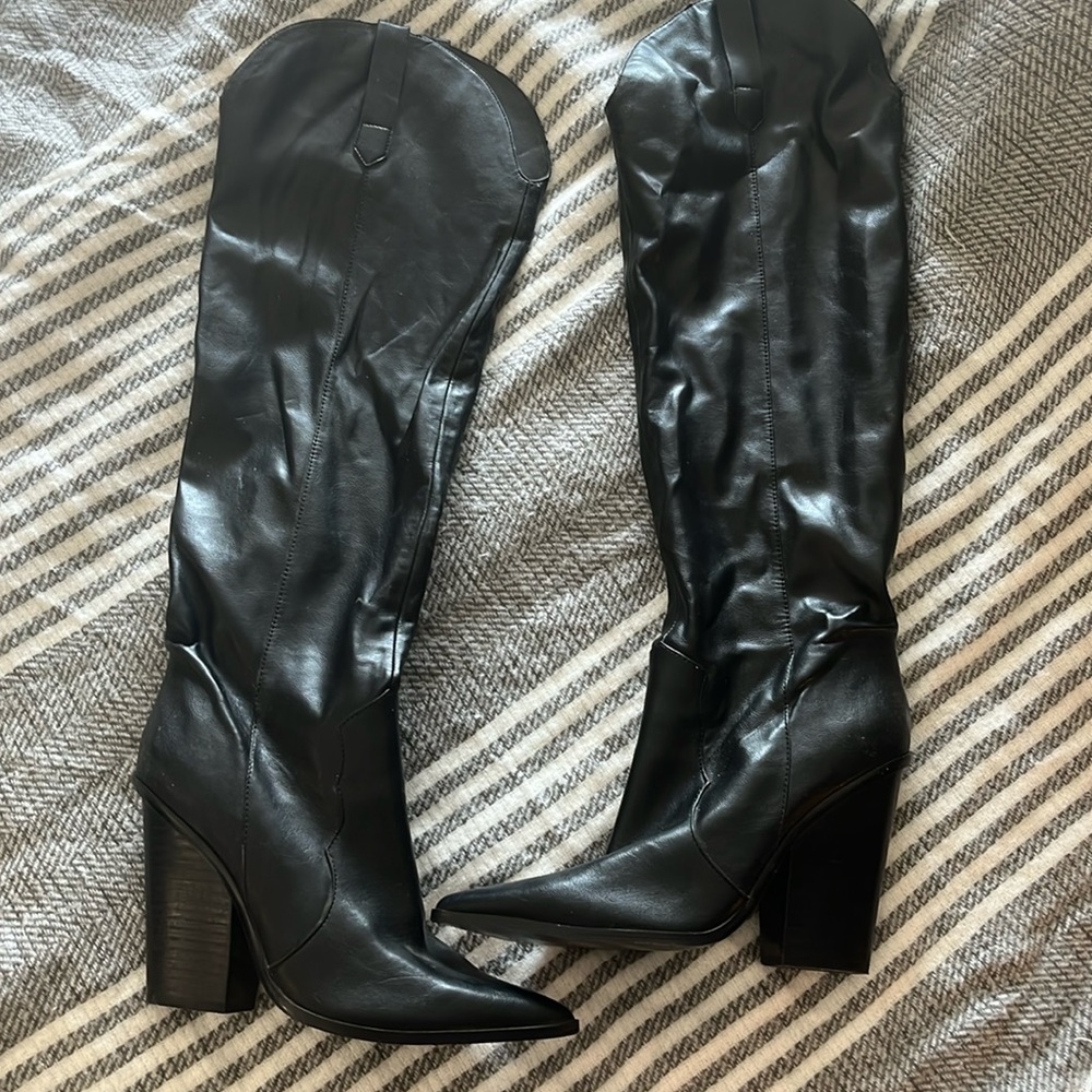Steve Madden ranger black cowboy boots